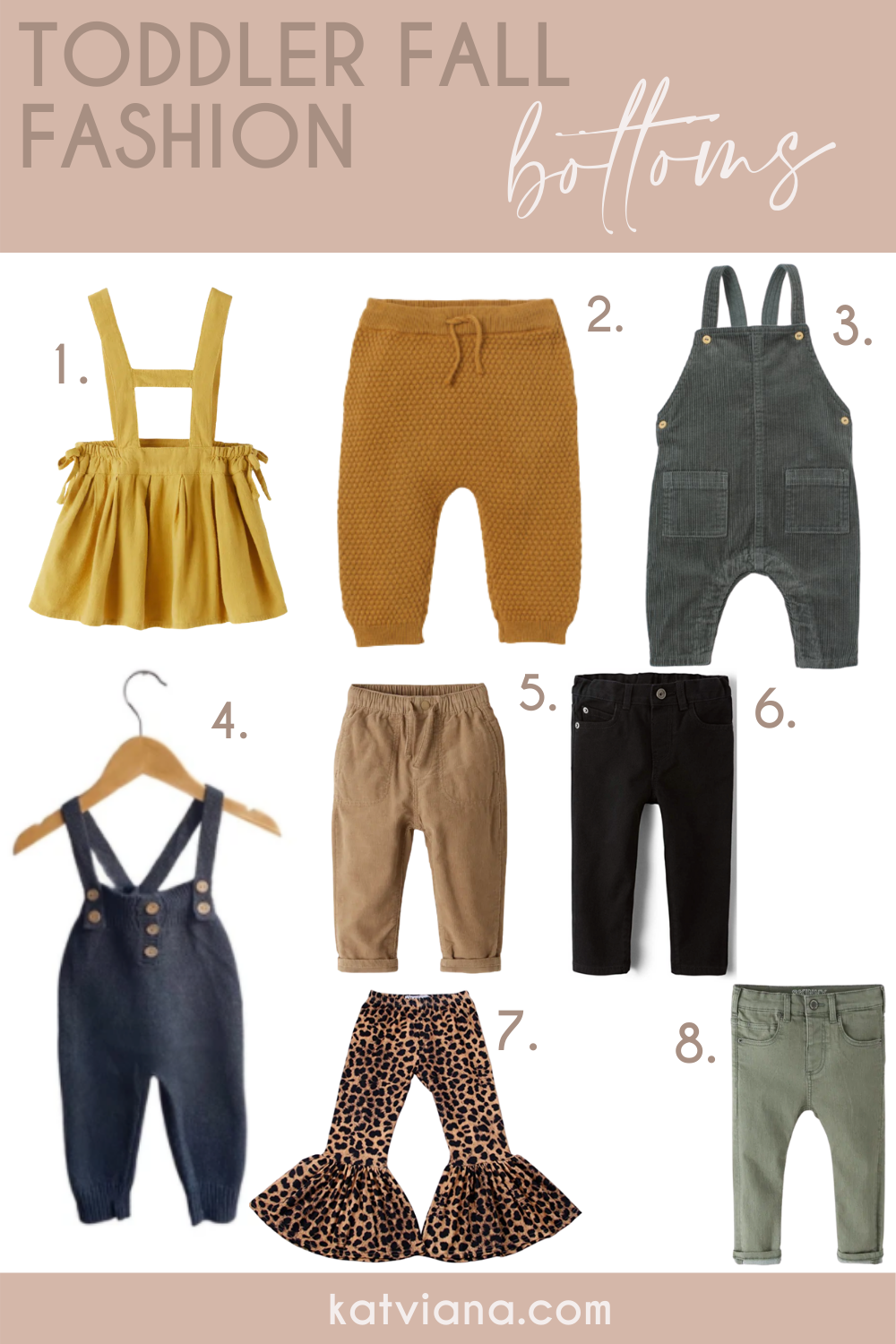Trendy Toddler Fall Fashion: Bottoms | Kat Viana