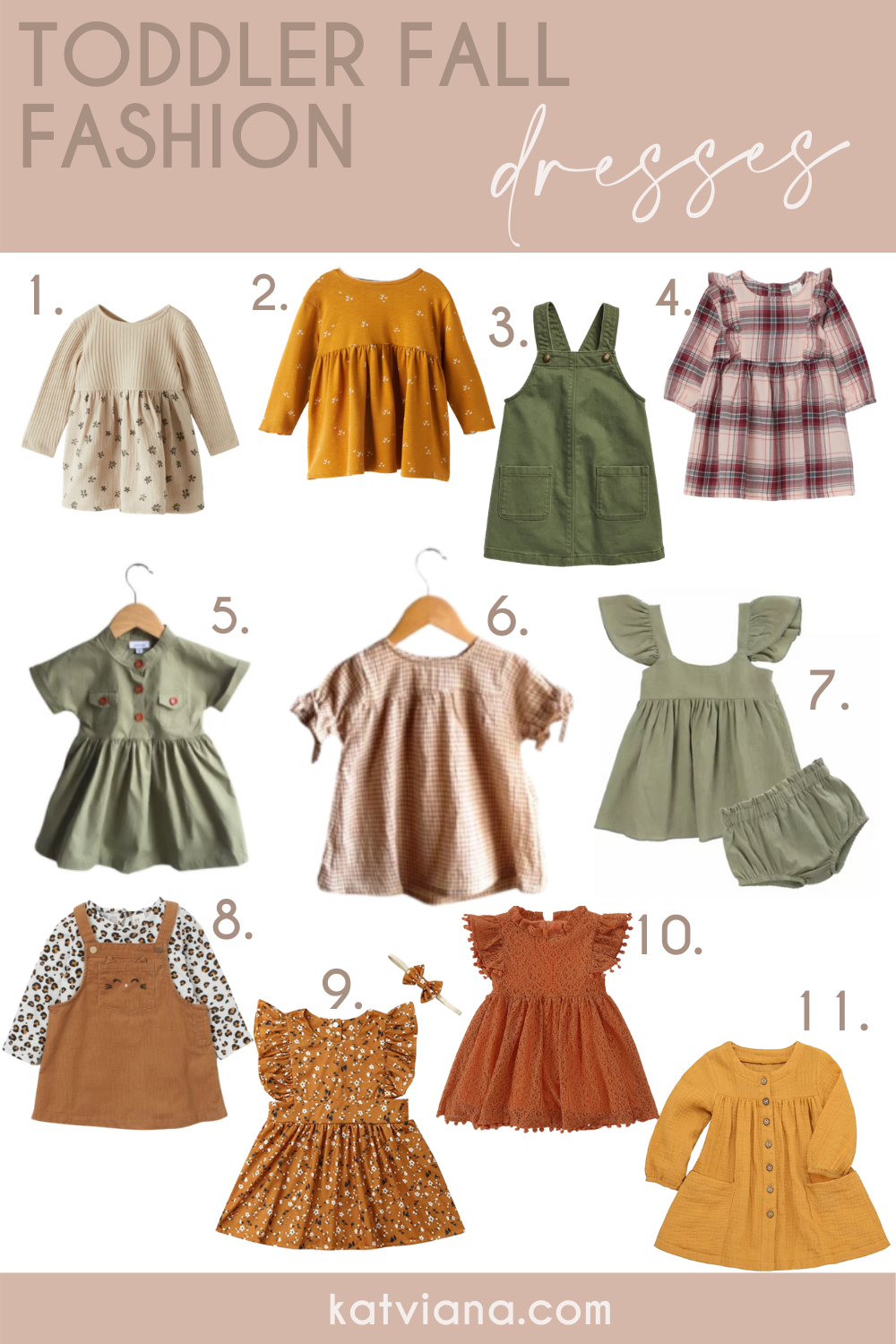 Trendy Toddler Fall Fashion: Dresses | Kat Viana