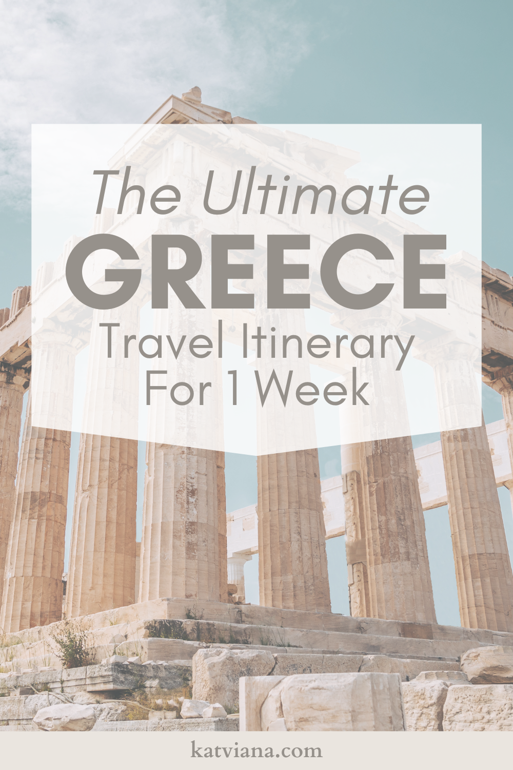 Greece 1 Week Itinerary: Crete & Paros?